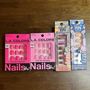 L.A. Colors and Ioni Nail Art Tips Bundle